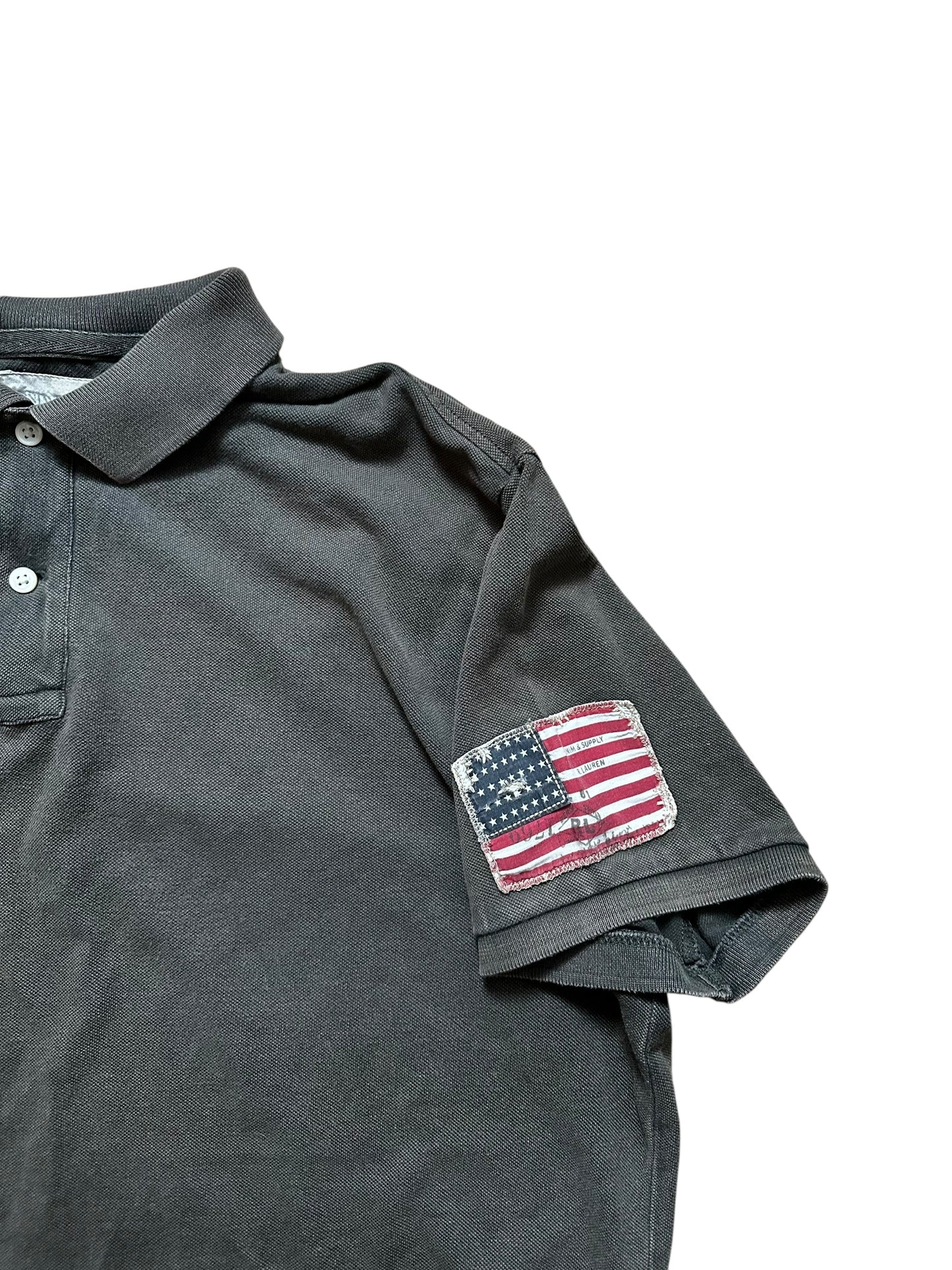 Ralph Lauren Denim And Supply Flag Polo T-Shirt (XL)