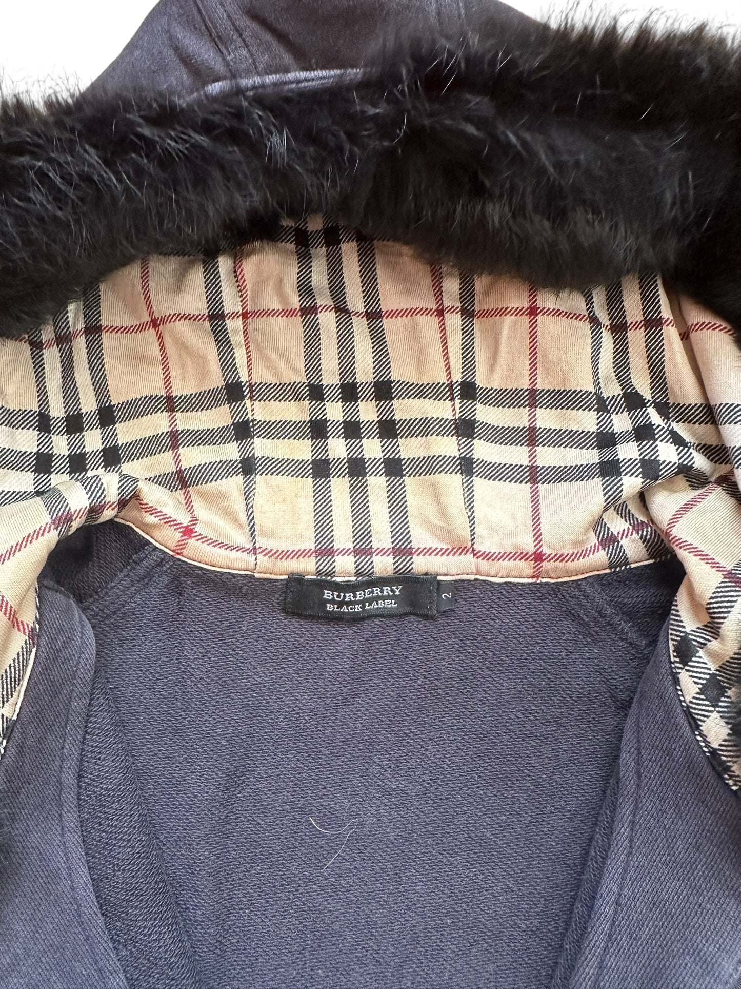 Burberry Fur Hoodie (S)