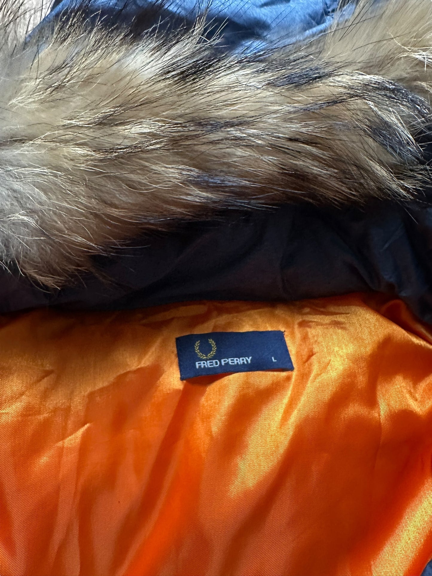 Fred Perry Fur Trim Puffer (L)