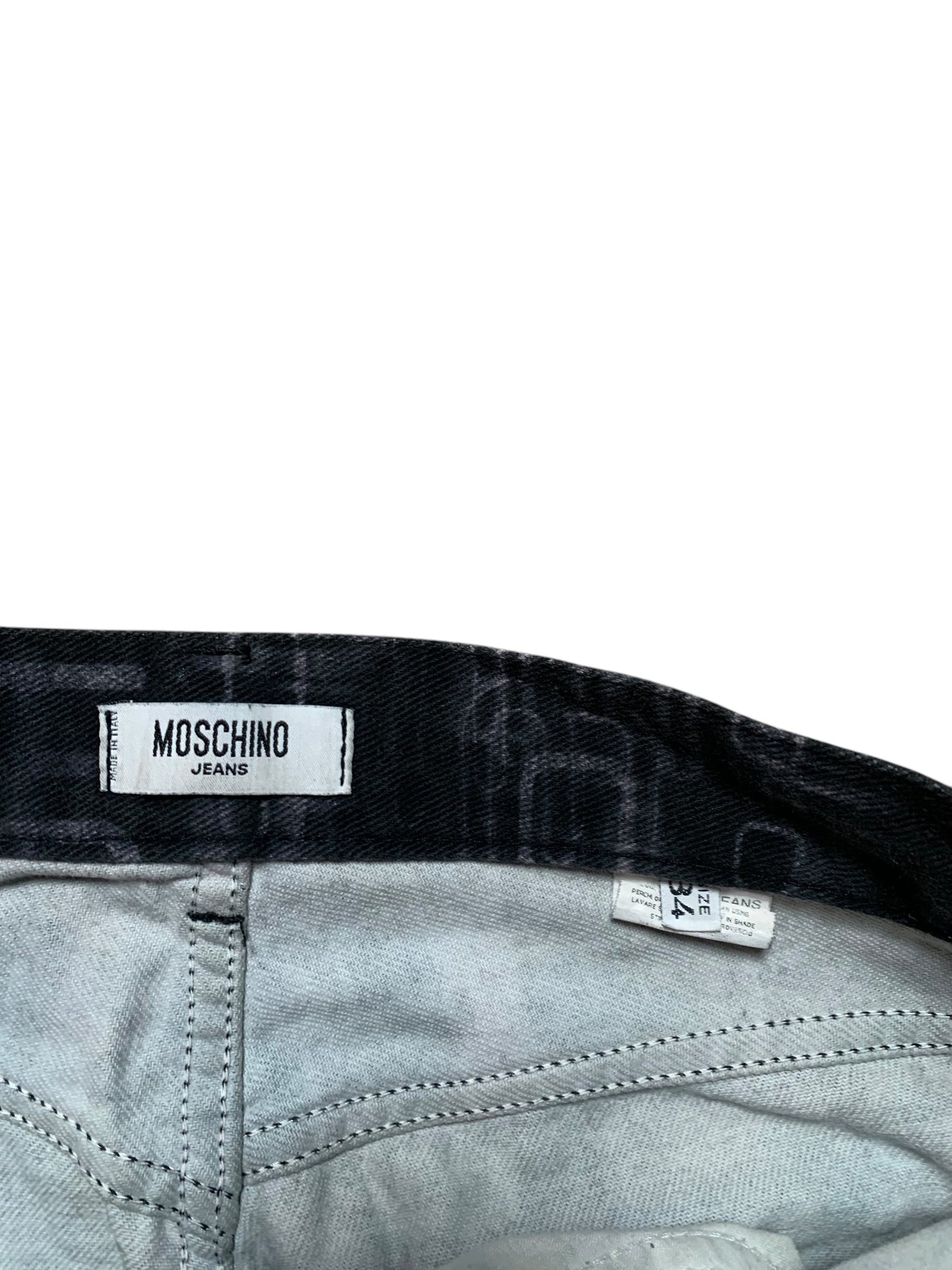 Moschino monogram jeans (M)