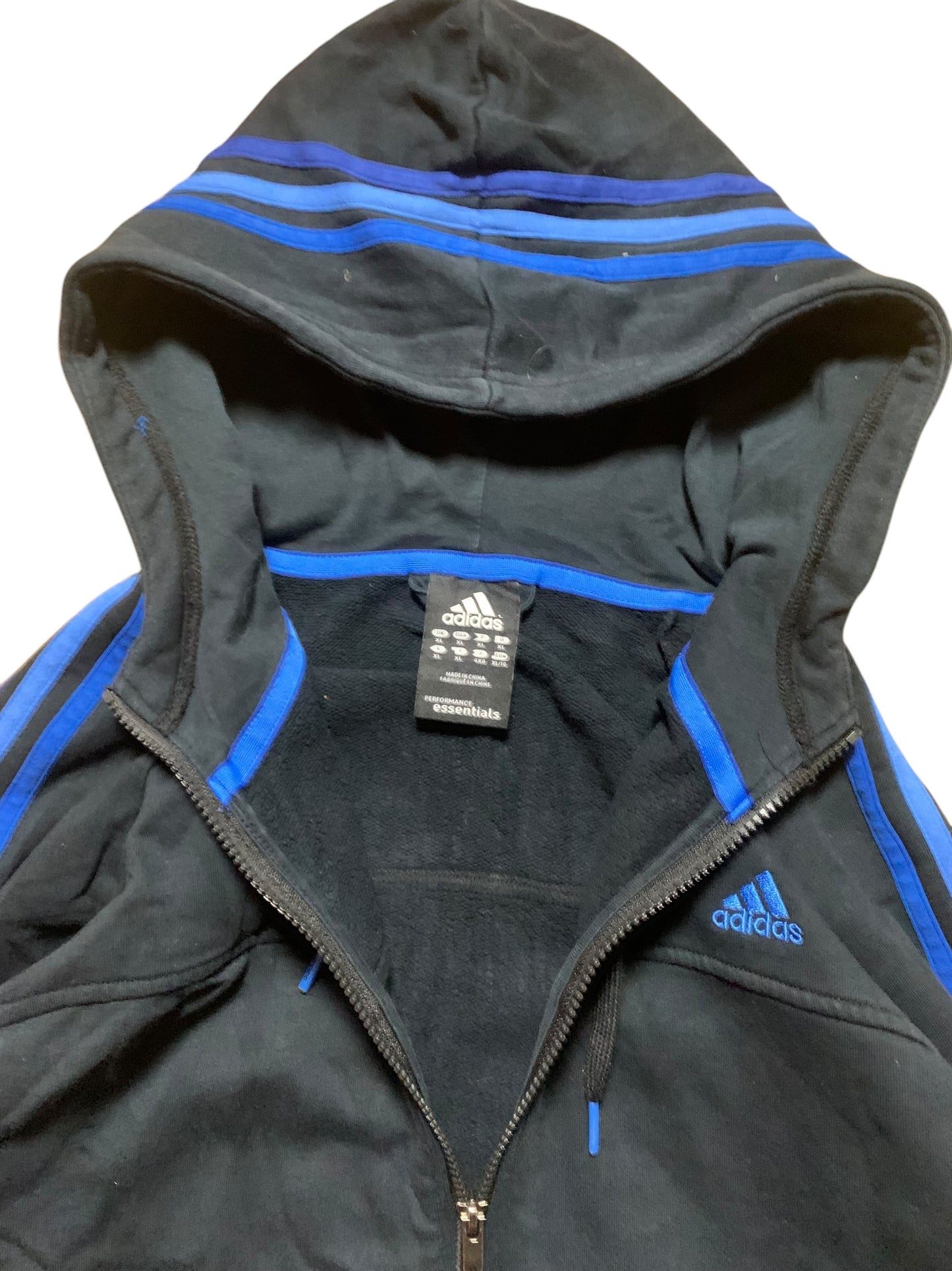 Adidas performance essentials zip up hoodie (XL)
