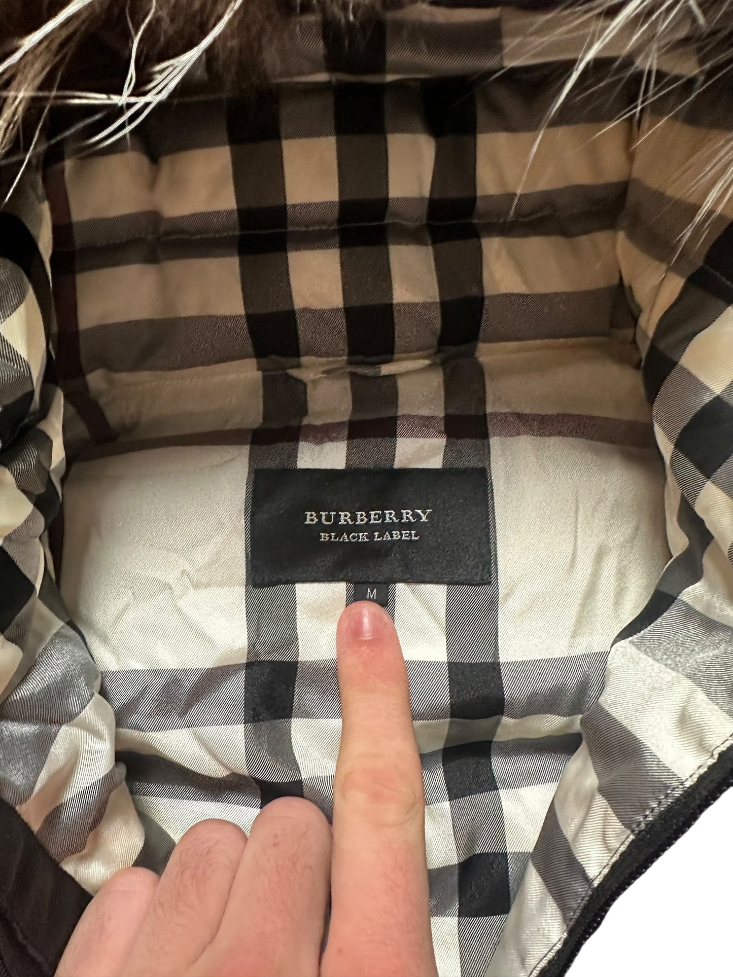 Burberry Fur Puffer Jacket (S)
