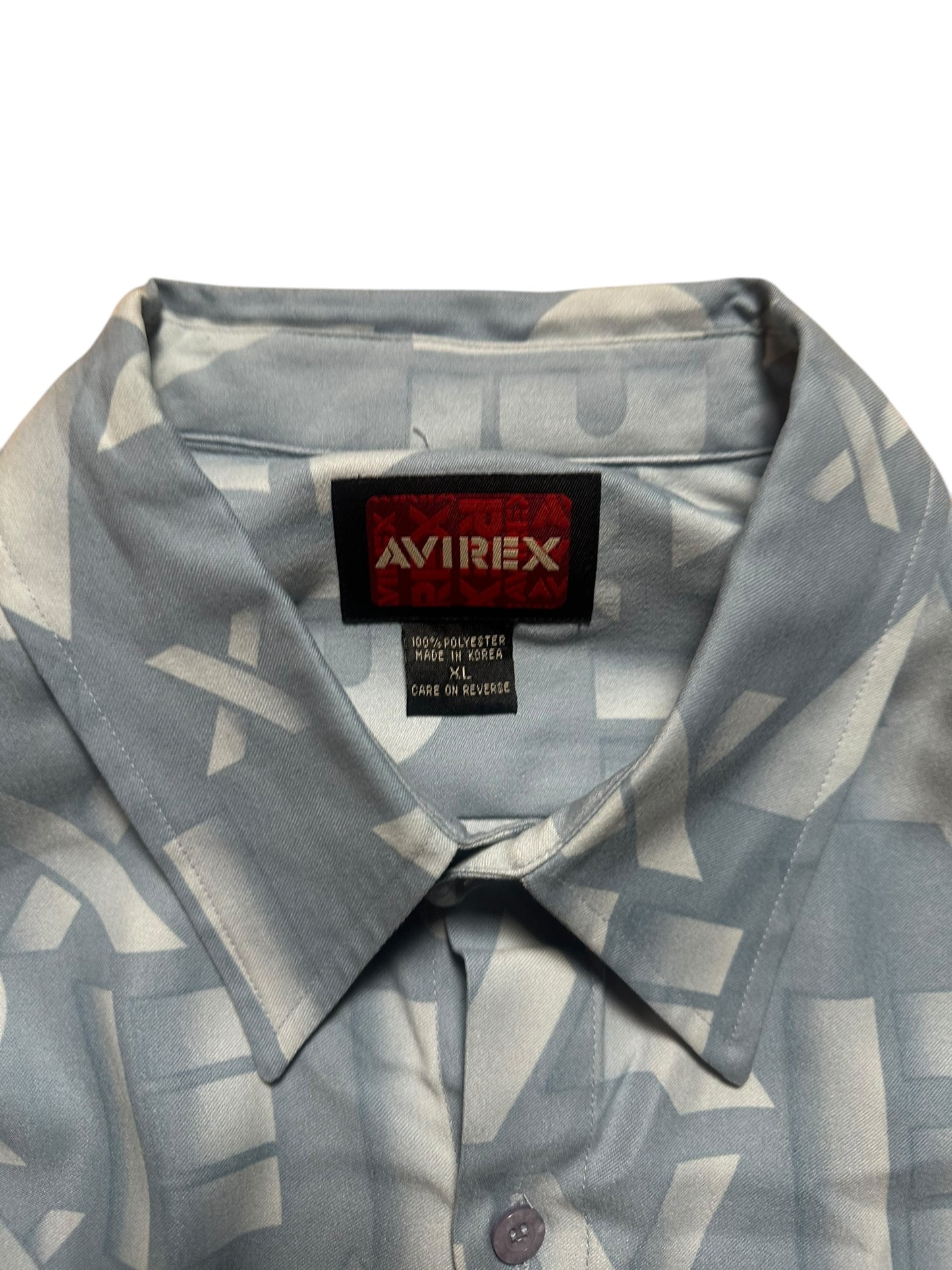 Avirex monogram button shirt (XL)