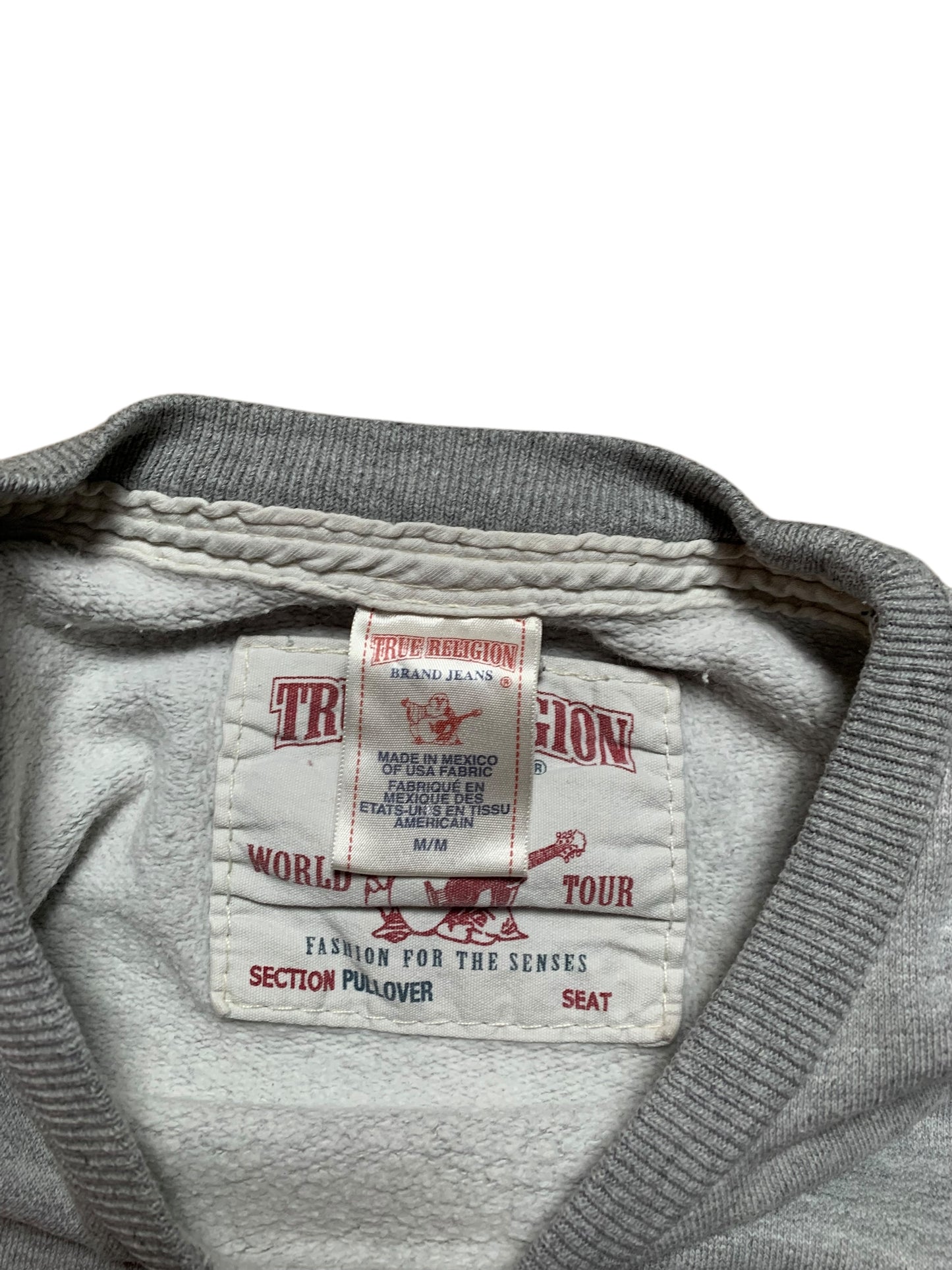 True religion big stitch hoodie (M)
