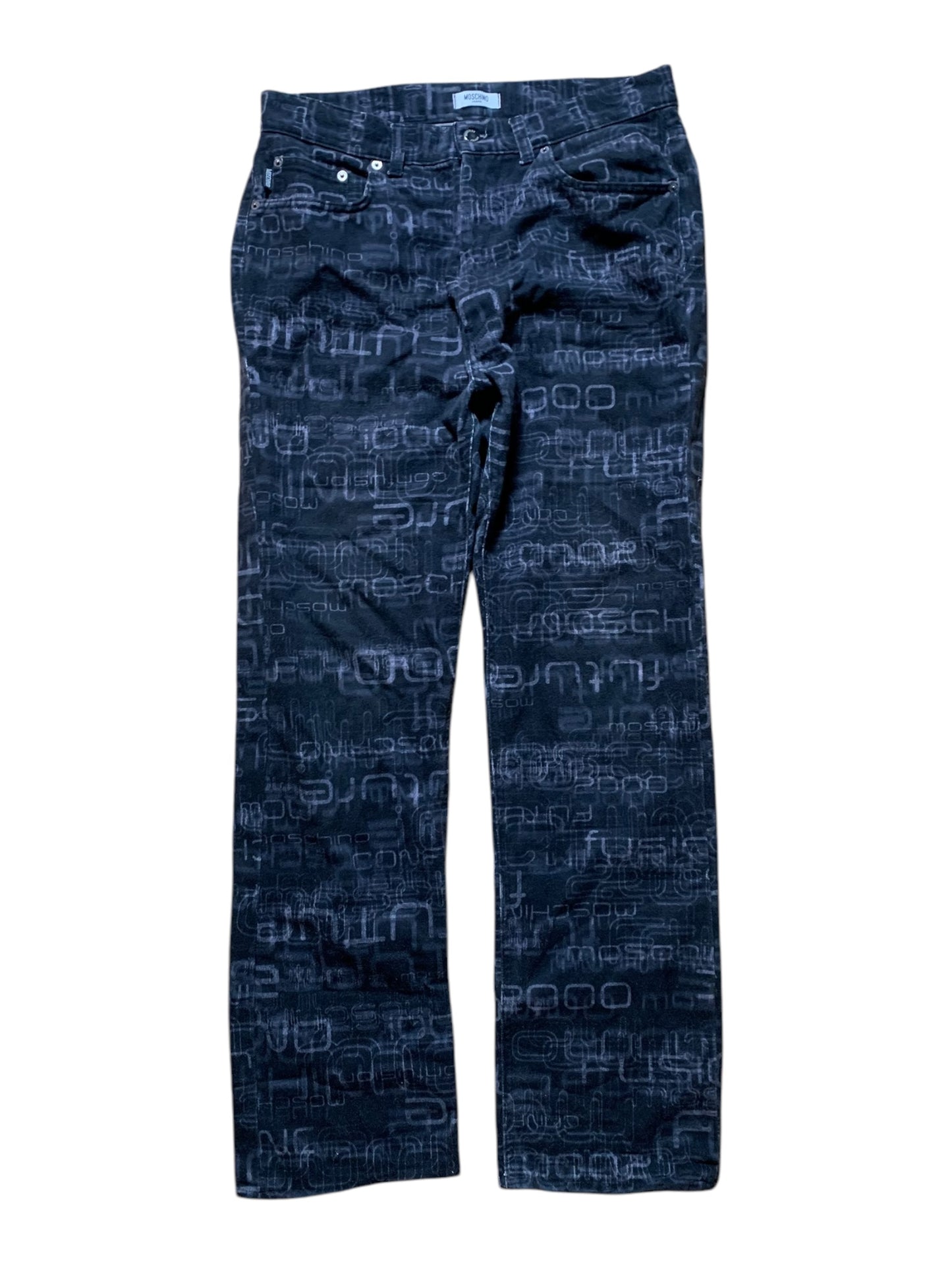 Moschino monogram jeans (M)