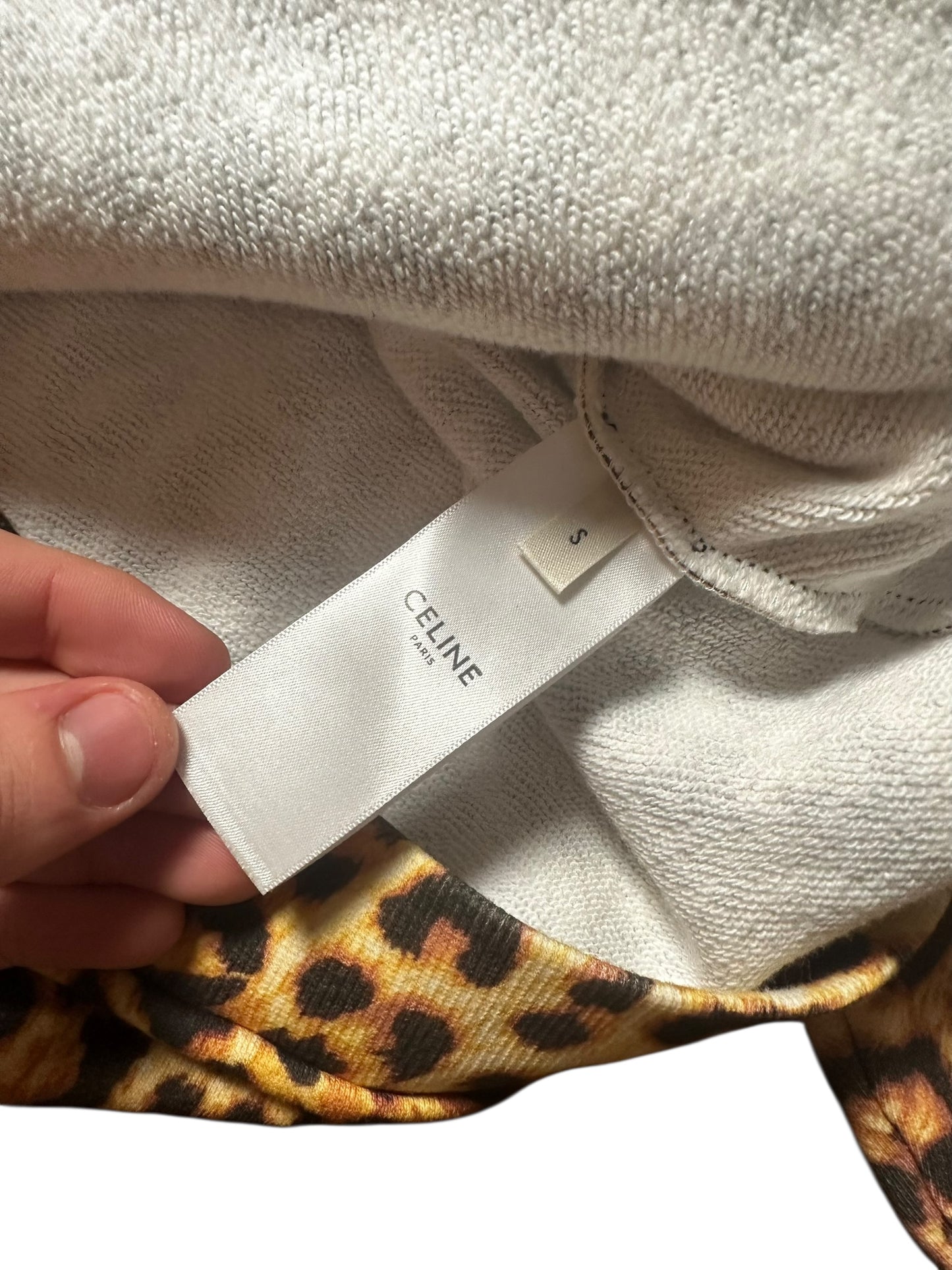 Celine Leopard Hoodie (S)