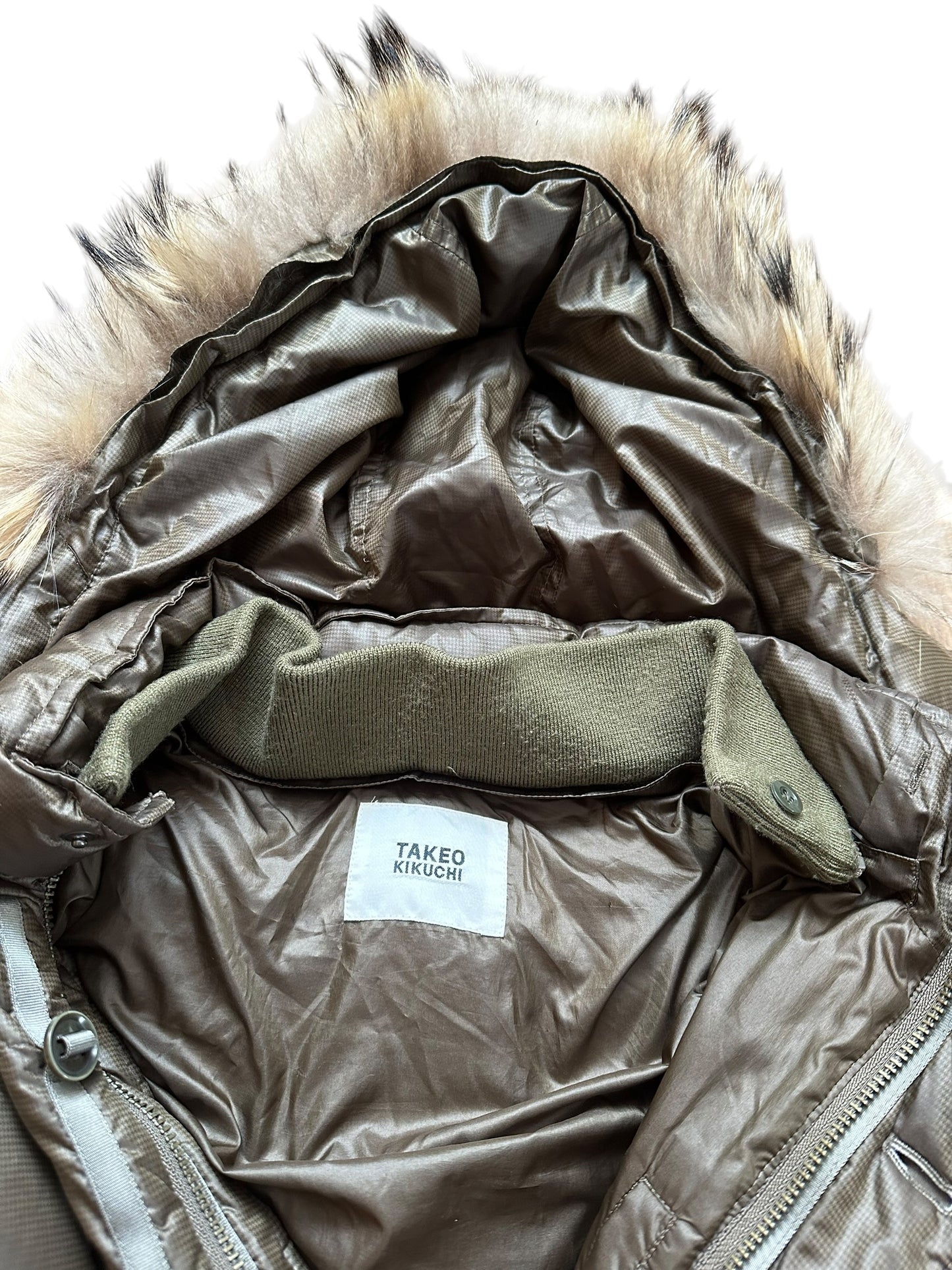 Takeo Kikuchi Fur Puffer (L)