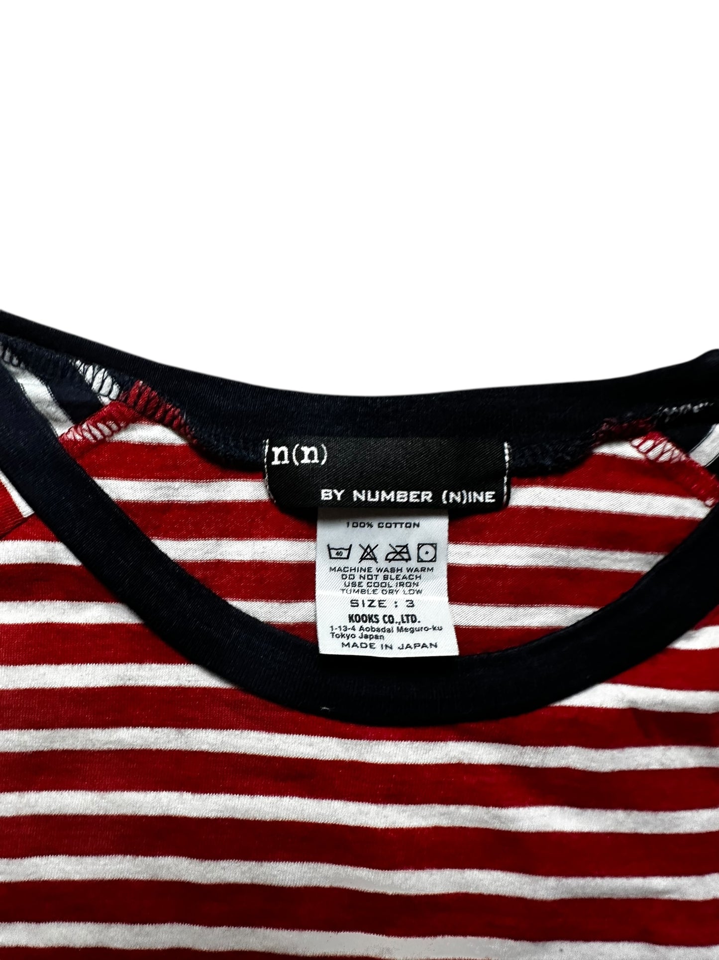 Number (N)ine Striped T-Shirt (M)