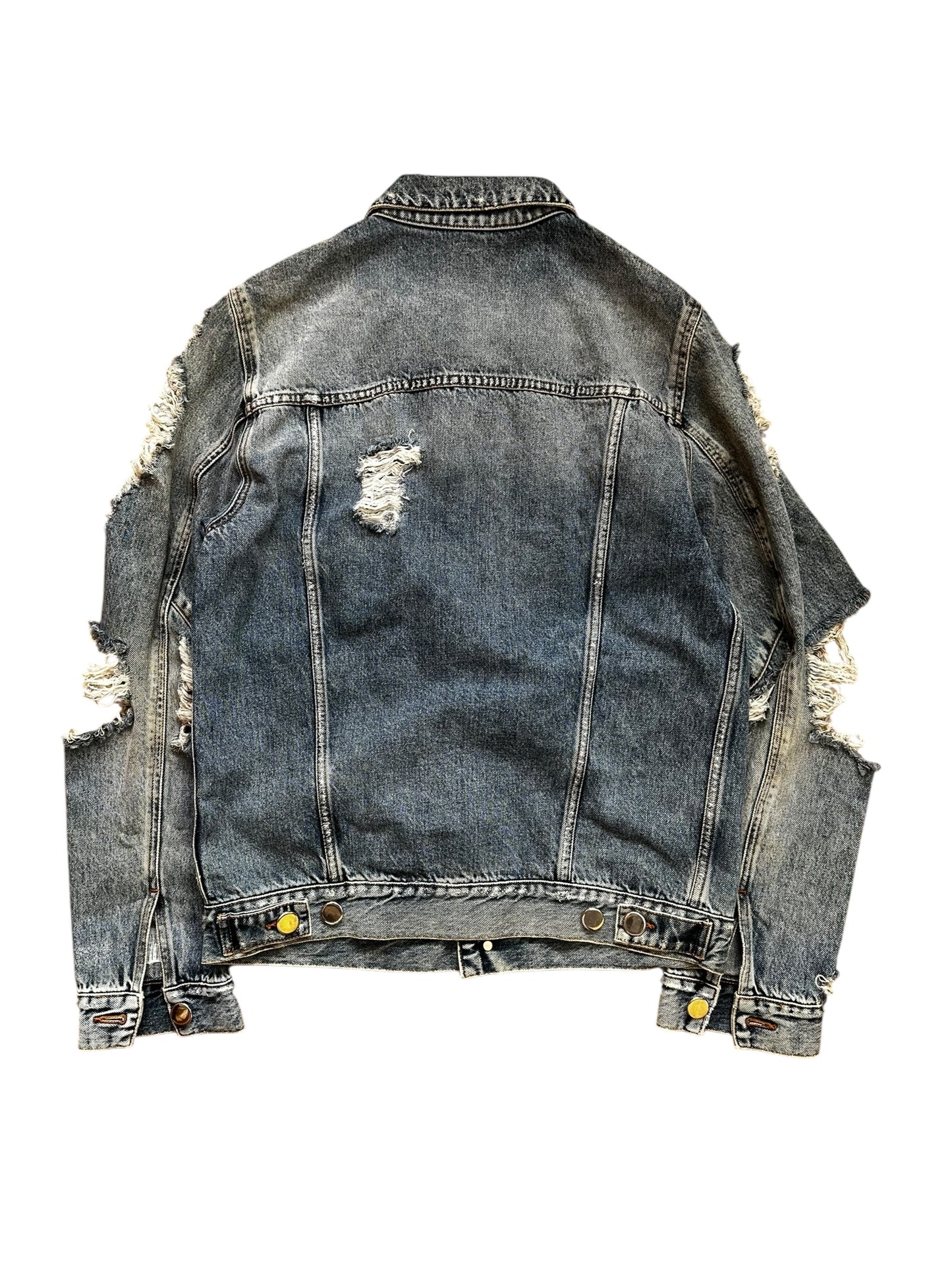 Balmain Distressed Denim Jacket (M)