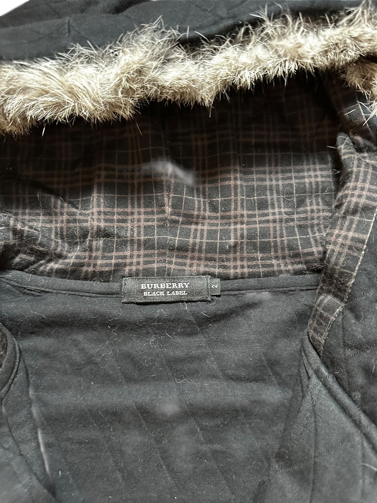 Burberry Fur Hoodie (S)