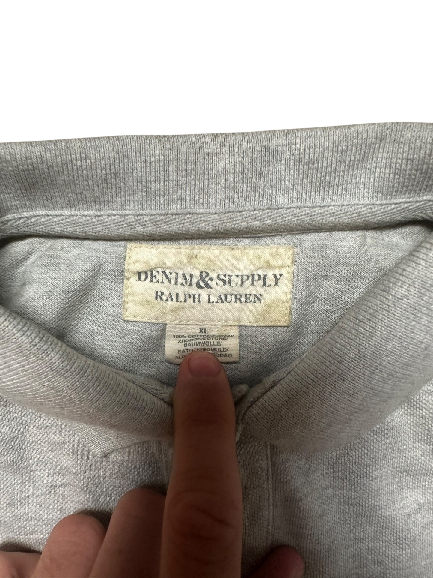 Ralph Lauren Denim And Supply Distressed USA Flag Polo (M)