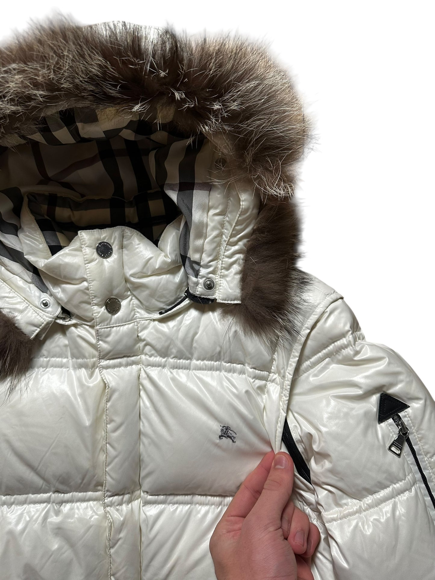 Burberry Fur Puffer Jacket (S)