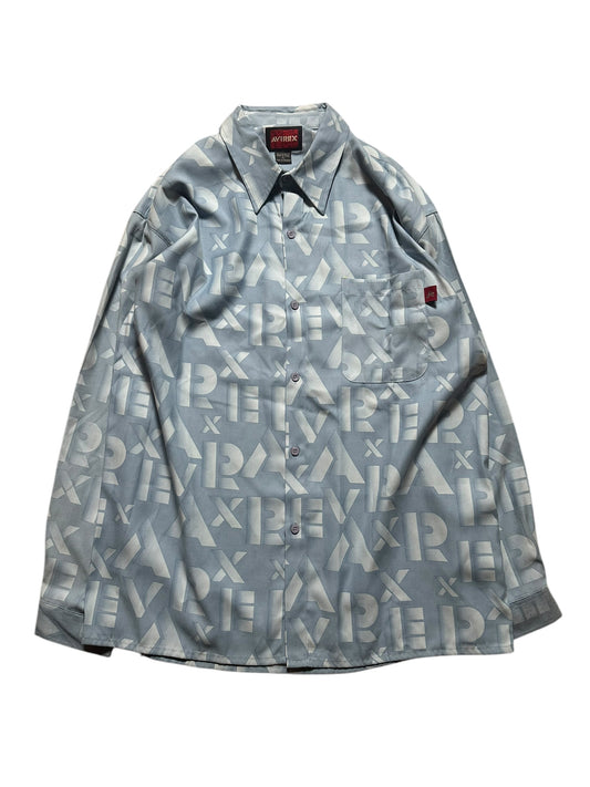 Avirex monogram button shirt (XL)
