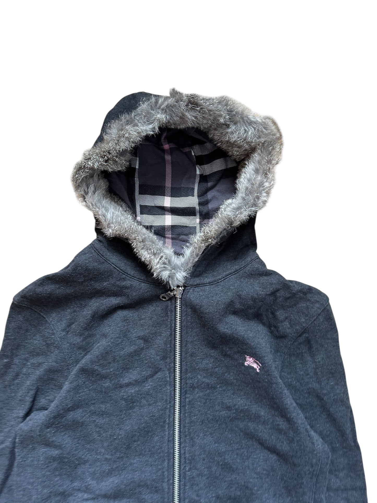 Burberry Fur Hoodie (S)