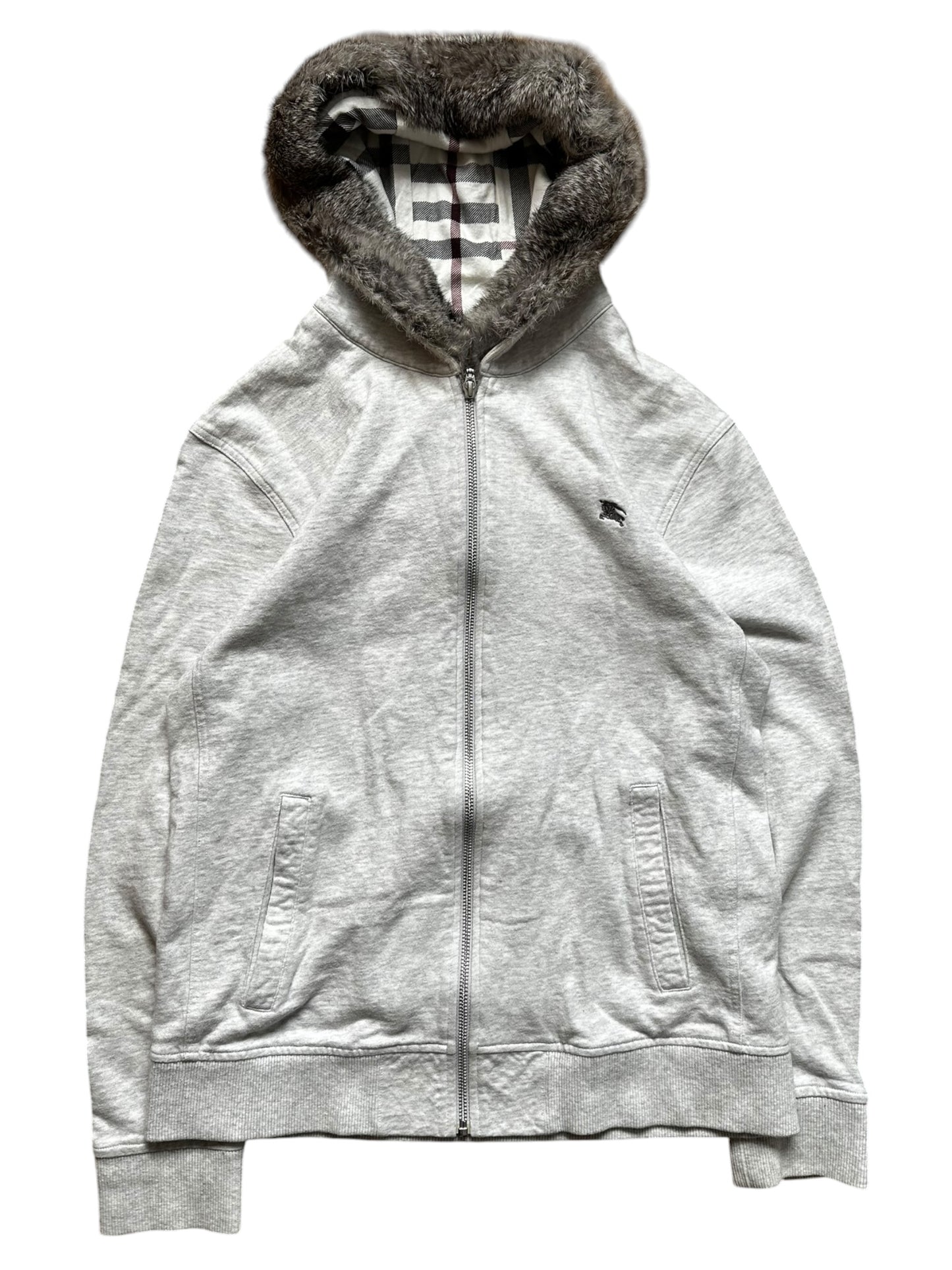 Burberry Fur Zip Up (M)