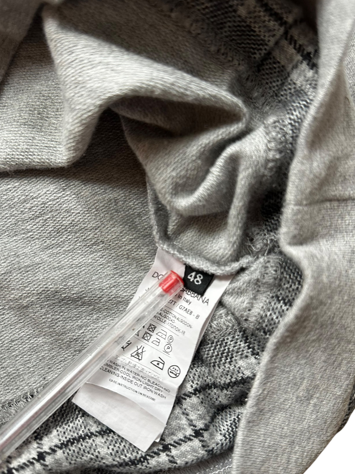 Dolce & Gabbana Plaid Hoodie (M)