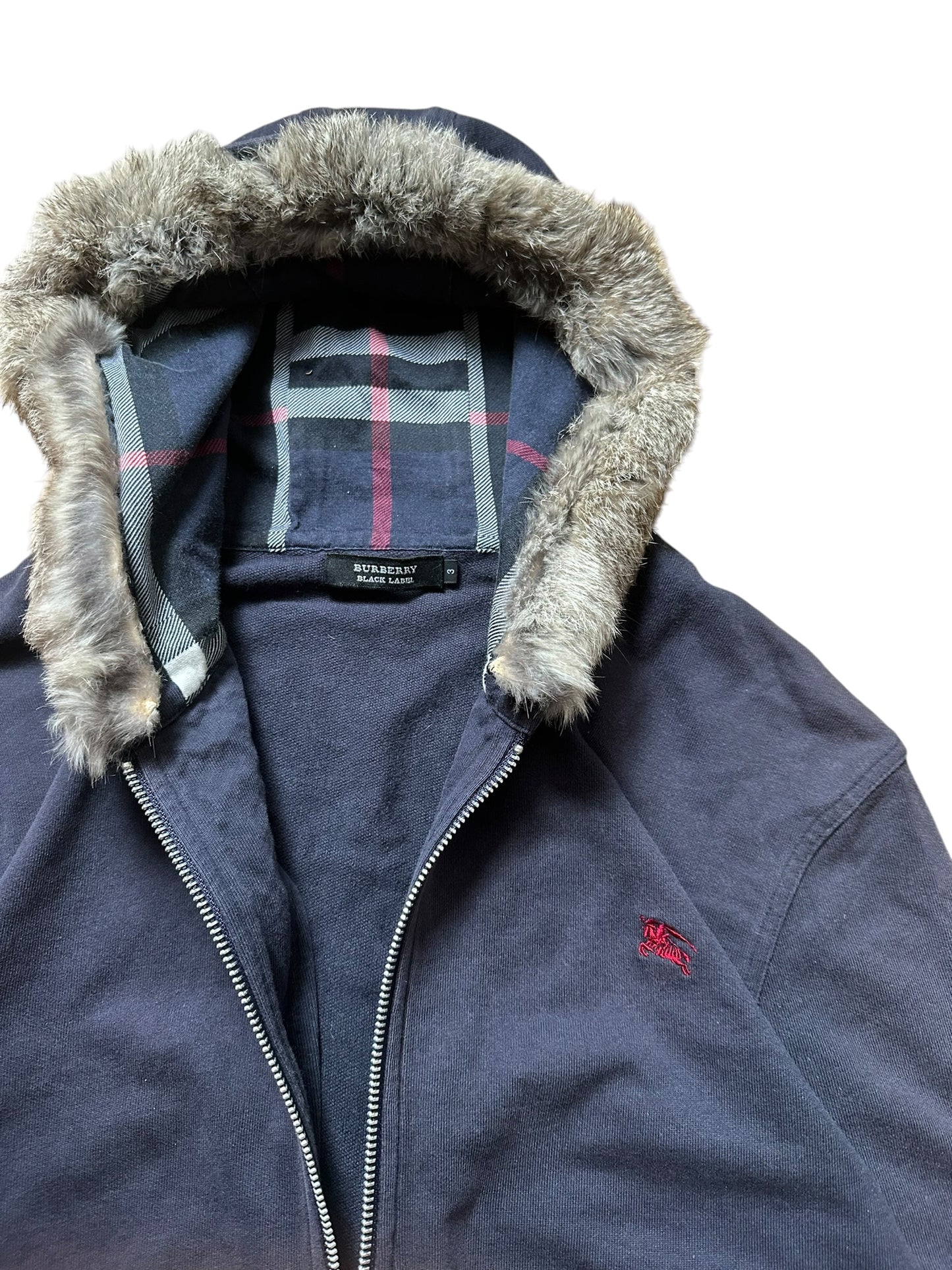 Burberry Fur Hoodie (S)