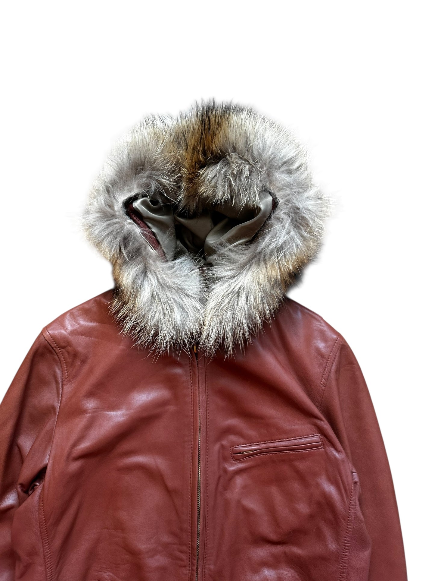 Takeo Kikuchi Fur Leather Jacket (M)