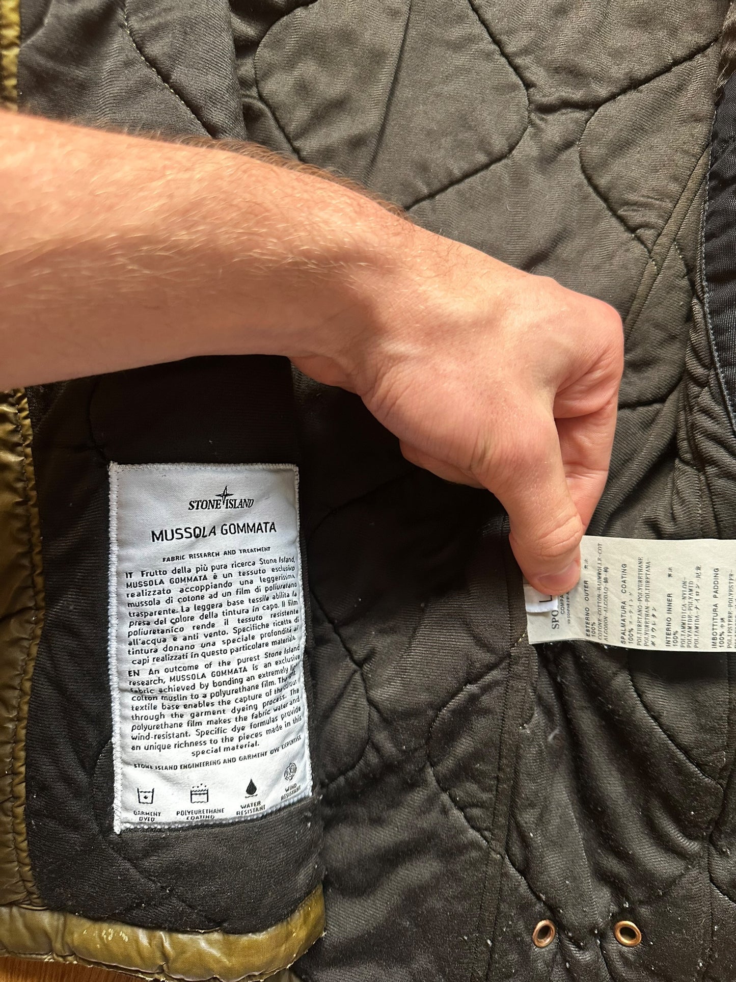 Stone Island Mussola Gommata Jacket (L)