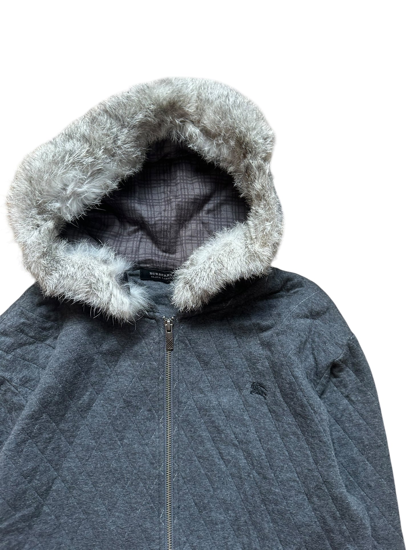 Burberry Fur Hoodie (M)