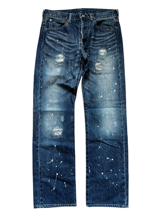 Takeo Kikuchi Paint Splatter Jeans (M)