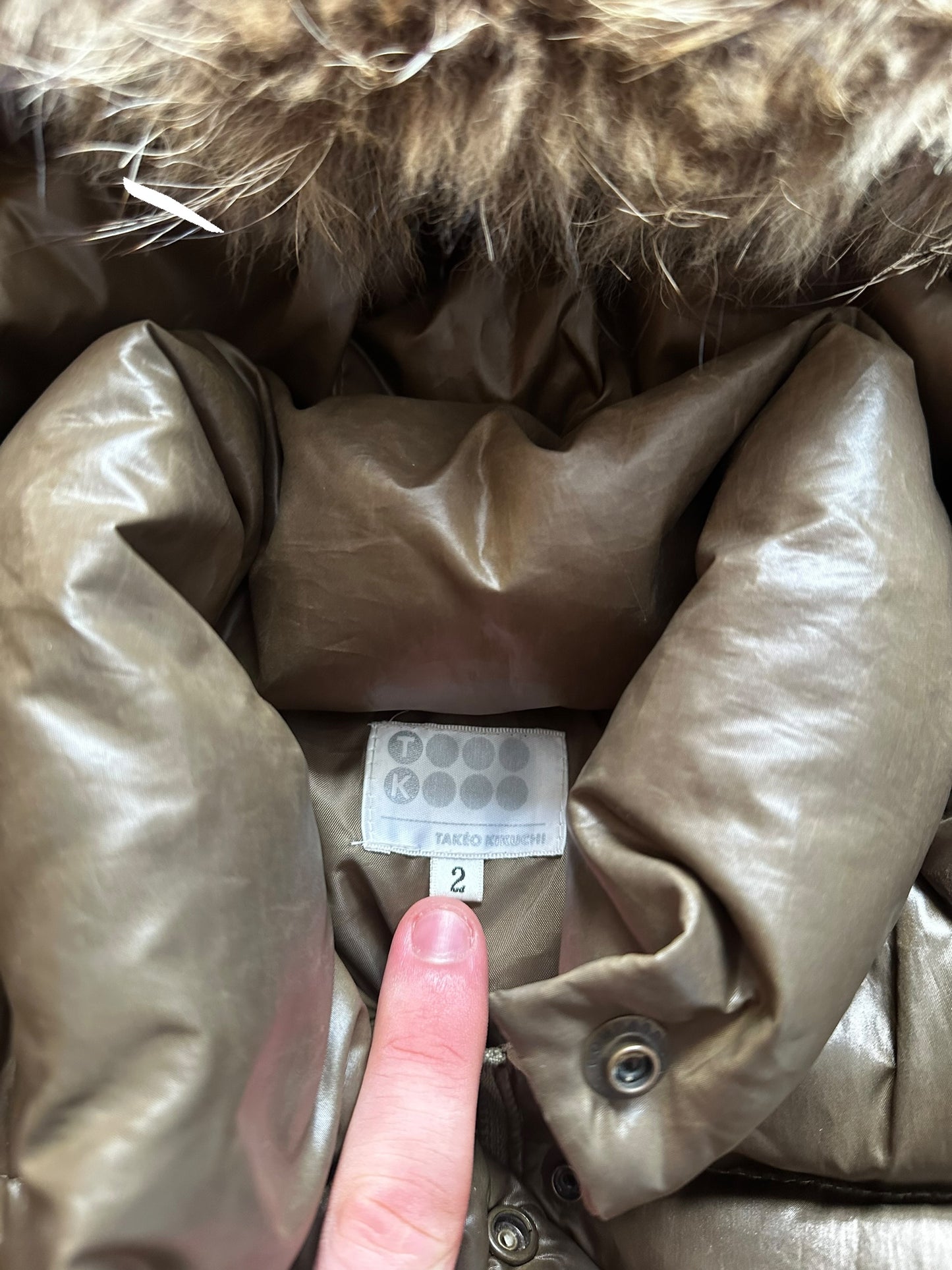 Takeo Kikuchi Fur Puffer (S)