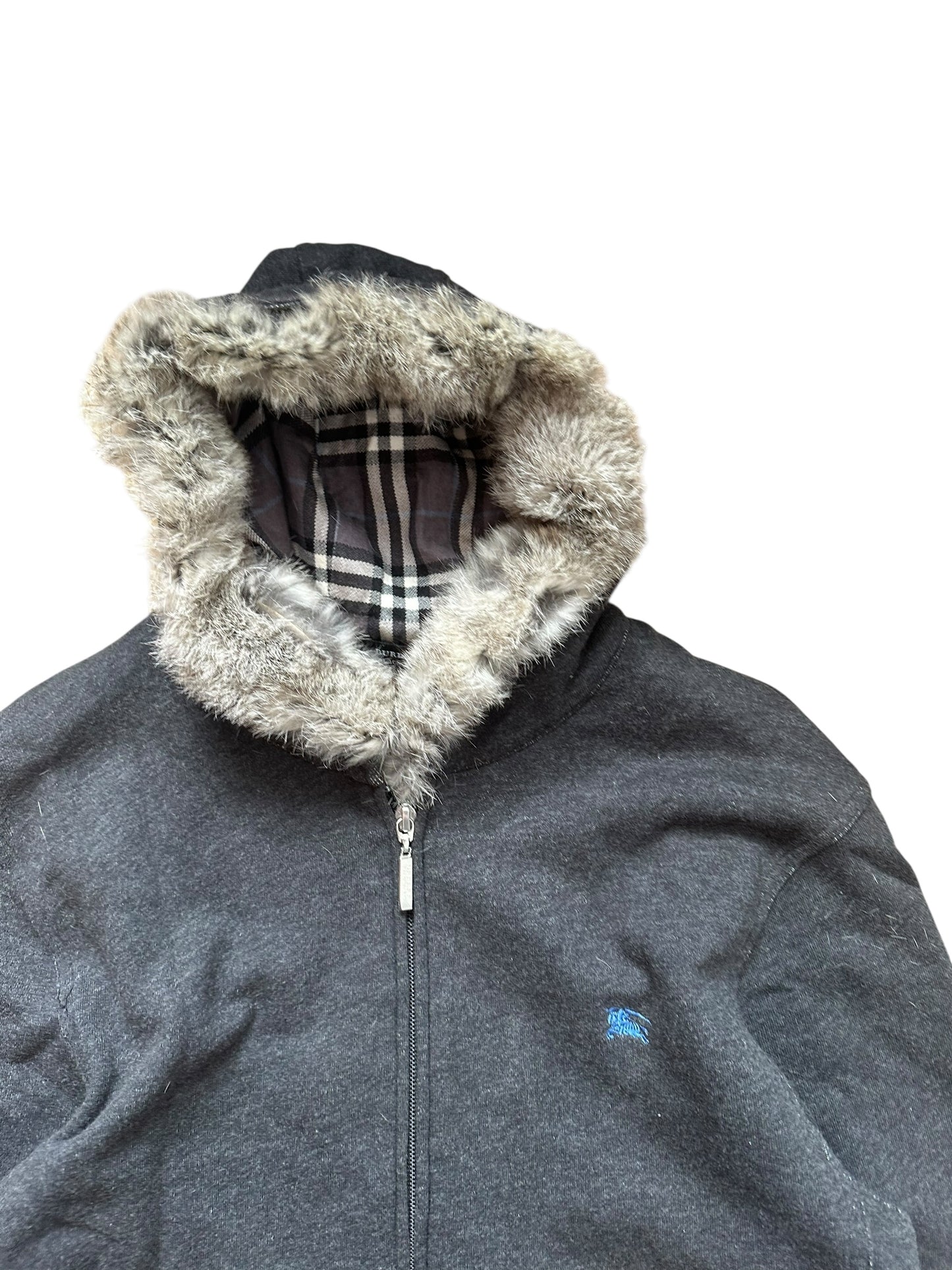 Burberry Fur Hoodie (M)