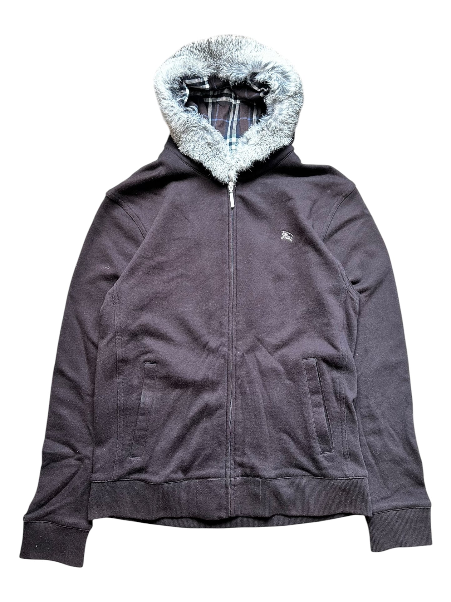 Burberry Fur Hoodie (M)