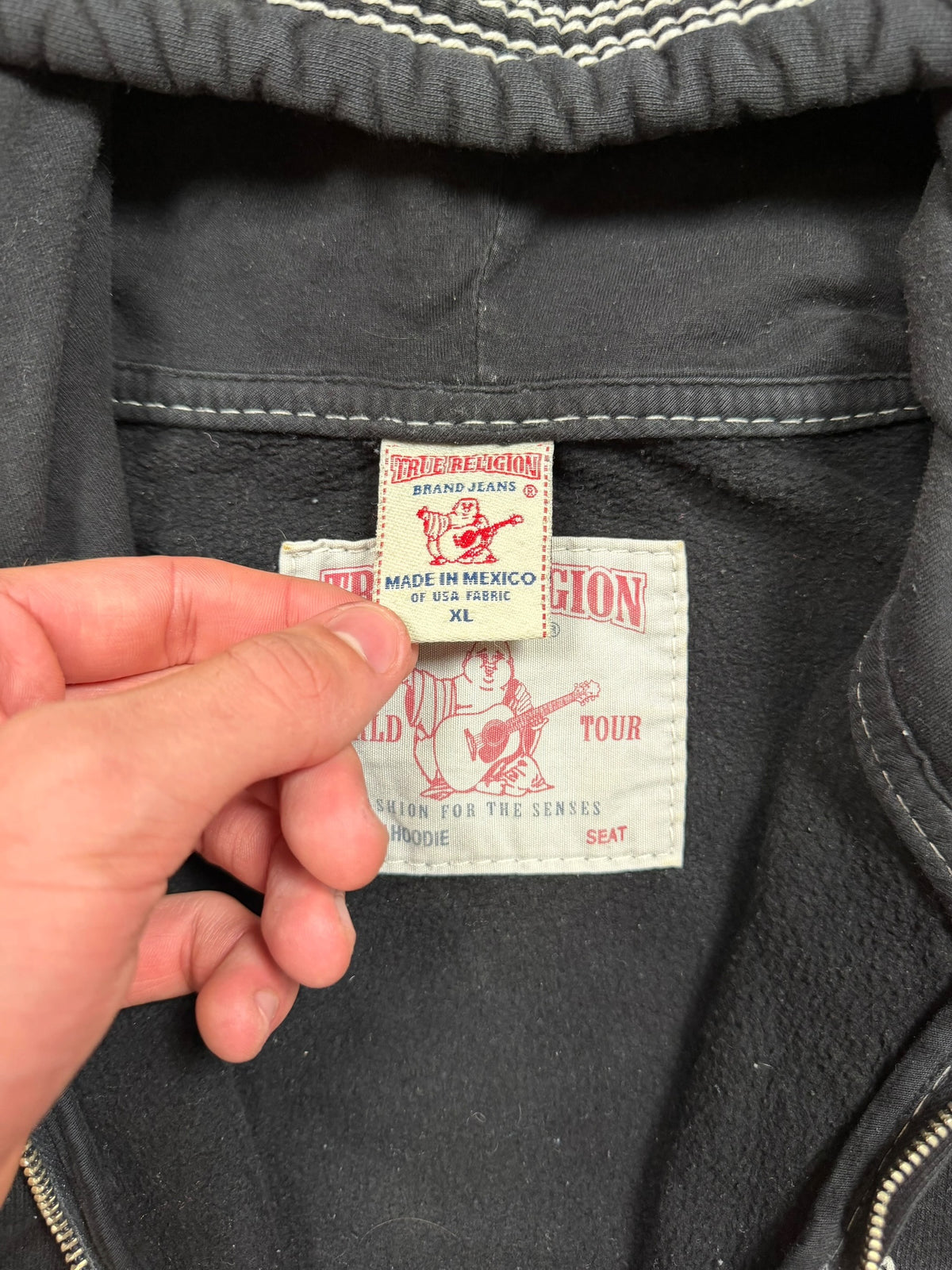 True Religion Big Stitch Hoodie (XL)