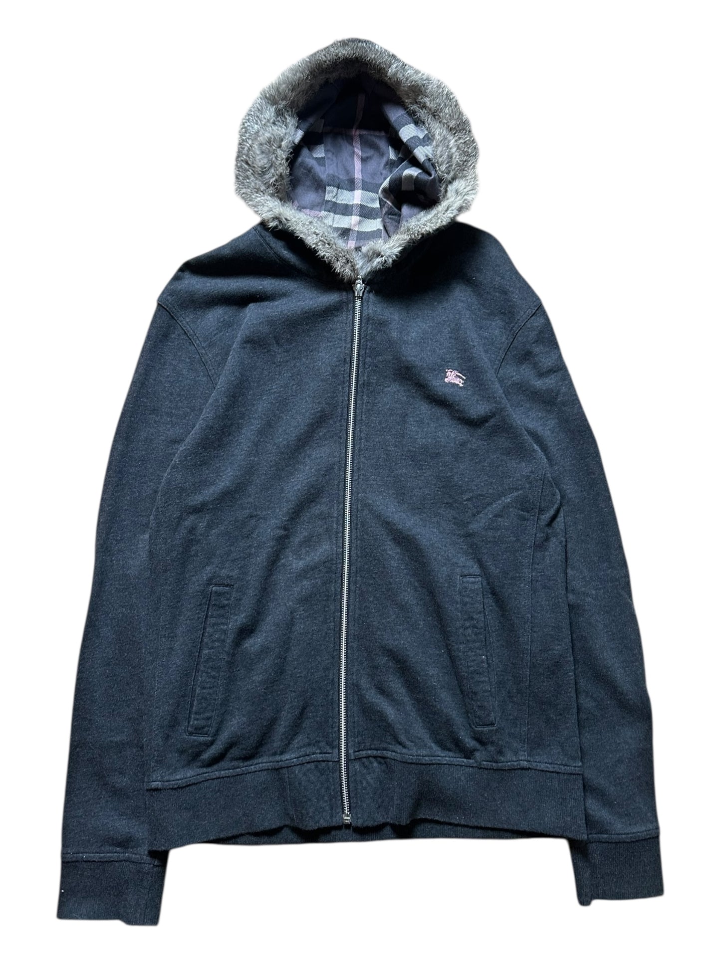Burberry Fur Hoodie (M)
