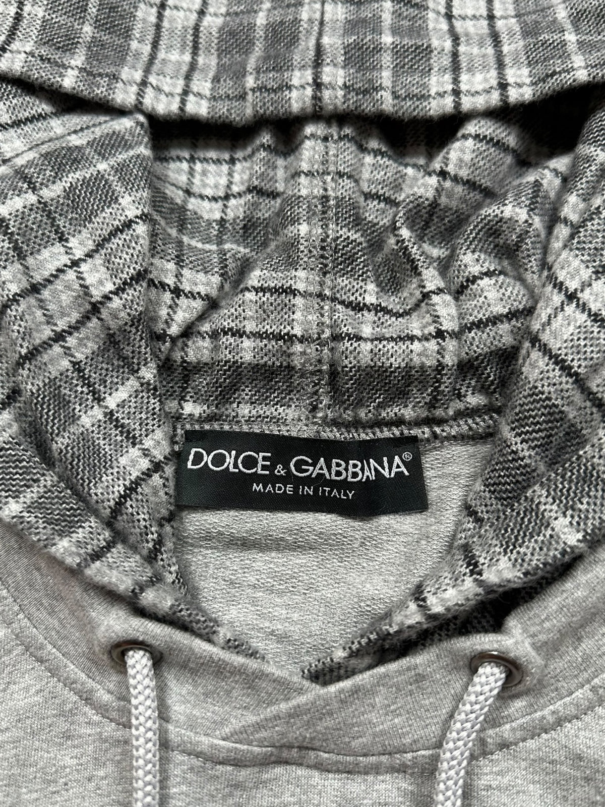 Dolce & Gabbana Plaid Hoodie (M)