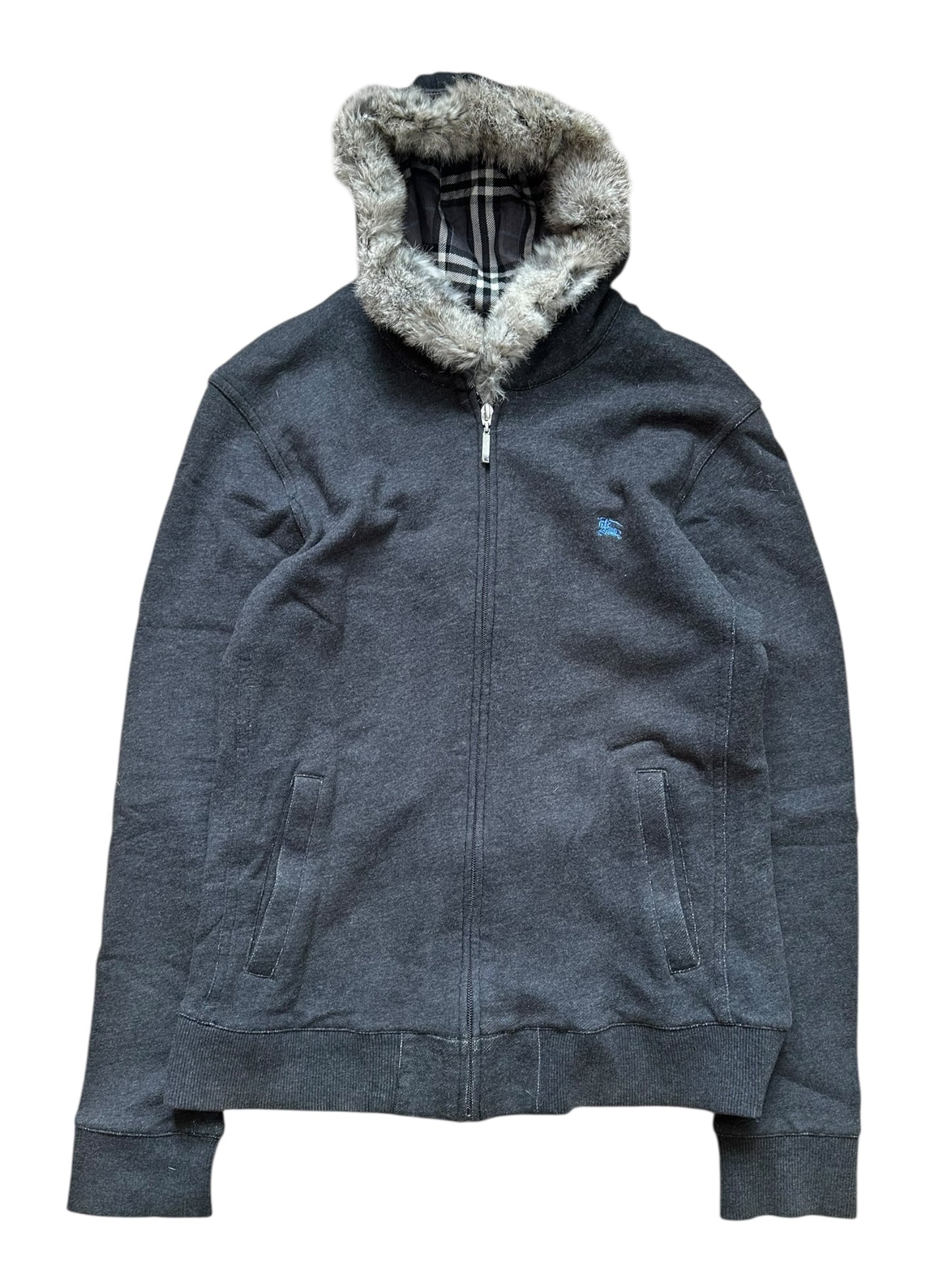 Burberry Fur Hoodie (M)