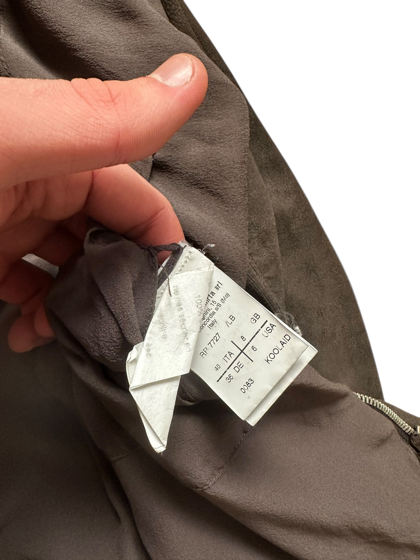 Rick Owens Lambskin Leather Jacket (S)