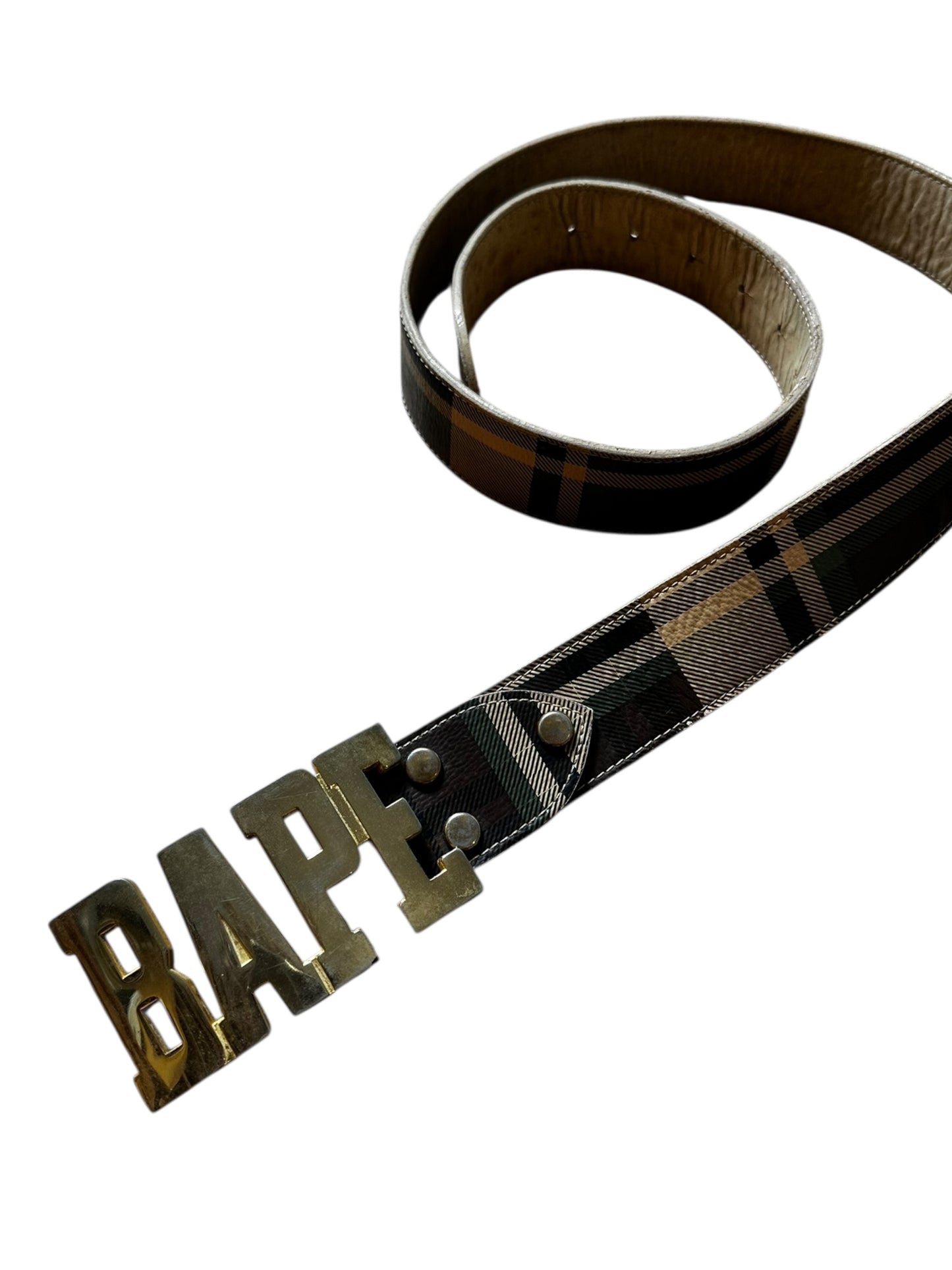 Bape Tartan Belt (L)
