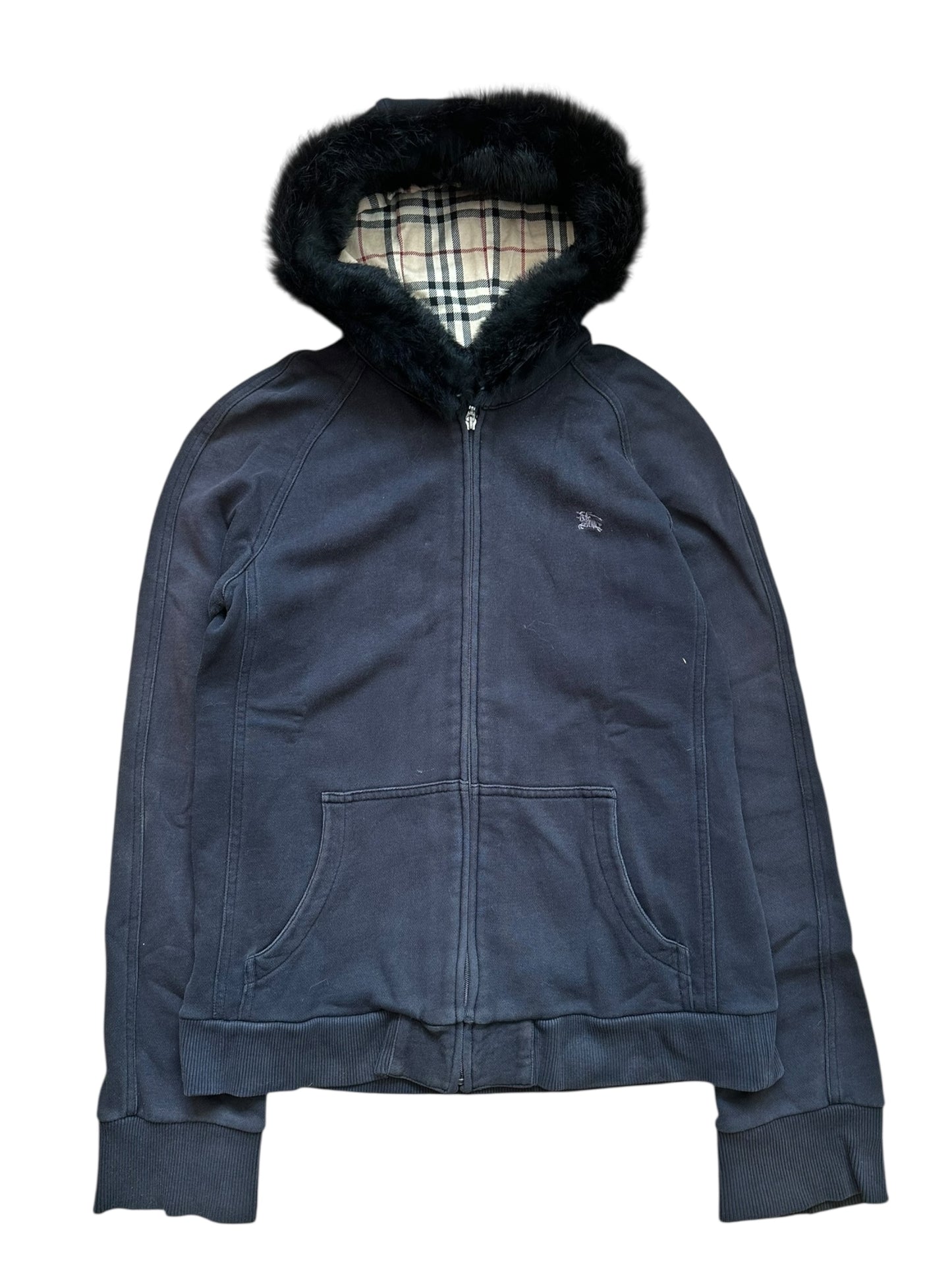 Burberry Fur Hoodie (S)