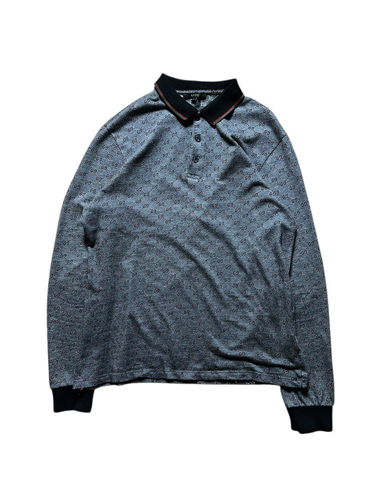 Gucci Monogram Polo Shirt (L)