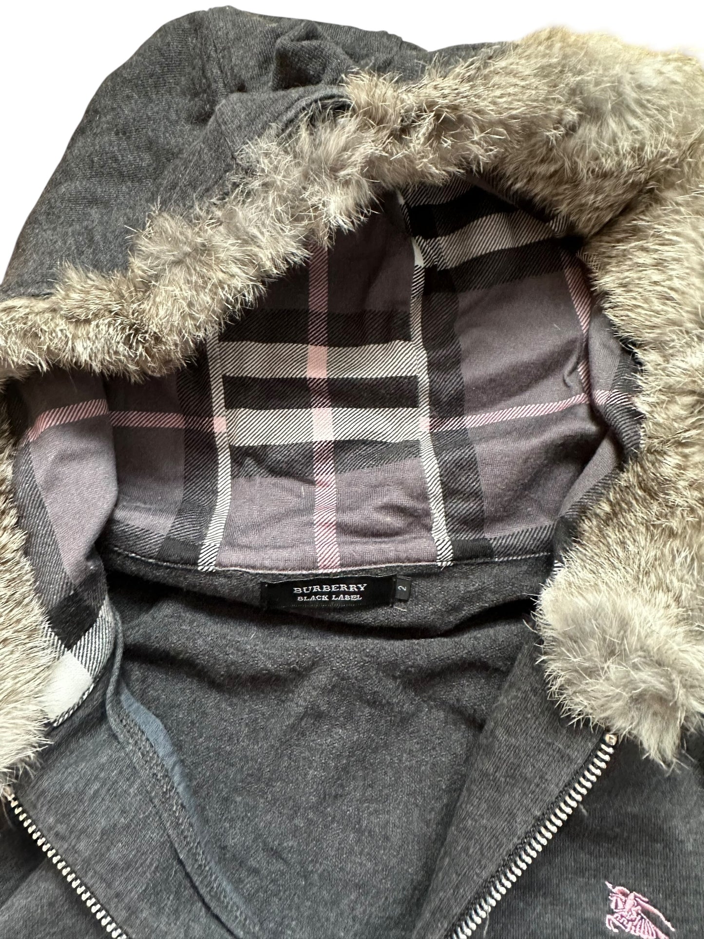Burberry Fur Hoodie (S)